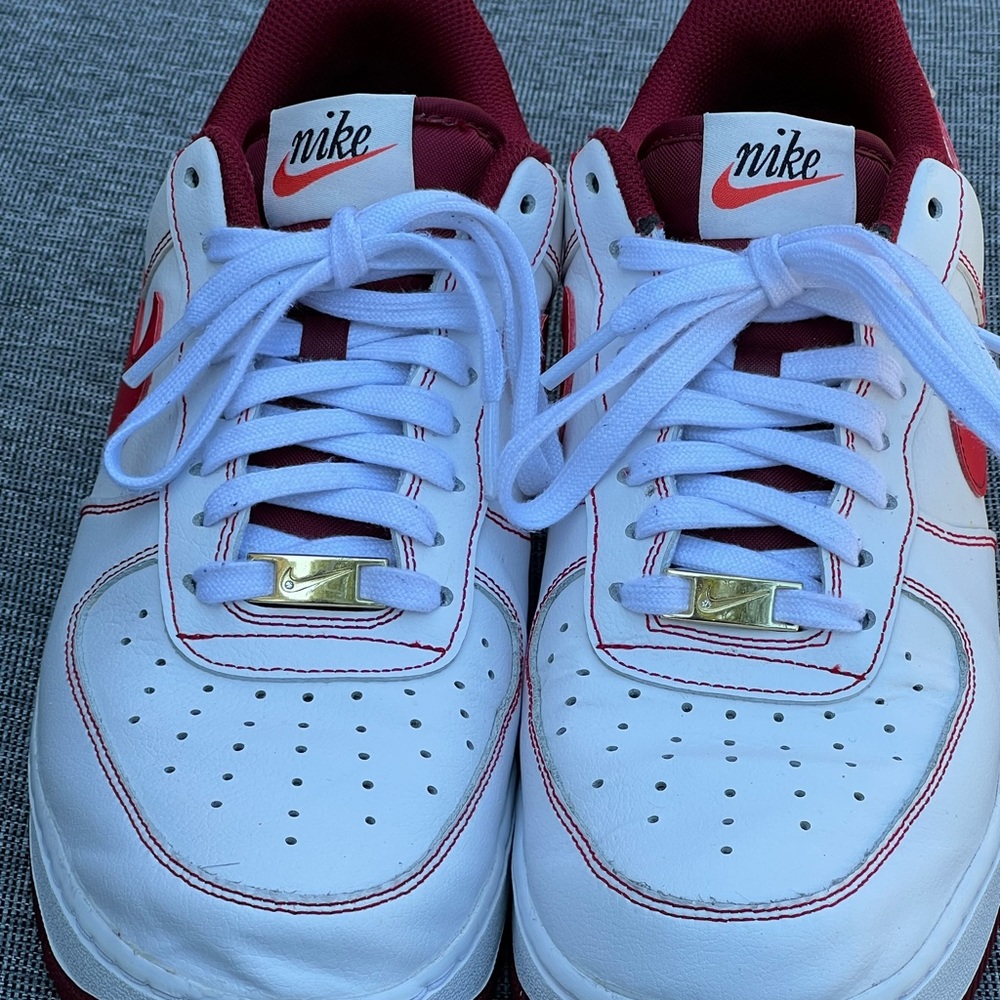 Nike Air Force 1 ‘07 White University Red “First Use”
